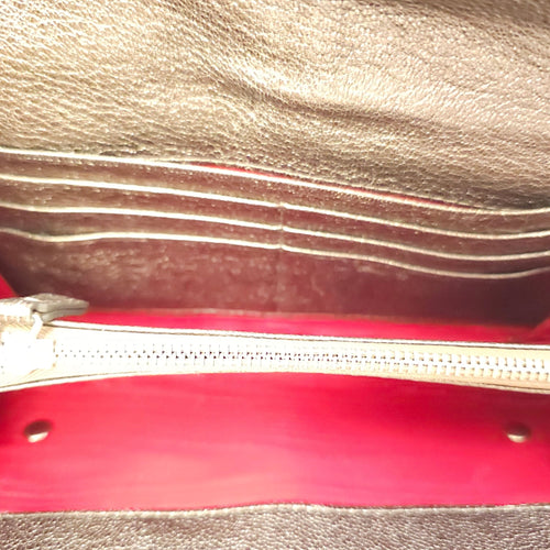 Sweet Charity Others Bronze Clutch in Python Leather Silver hardware C90495 6