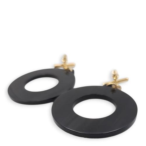 Chaine d'Ancre Horn Earrings in Dore