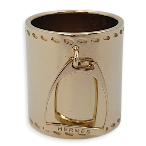 Stirrup Scarf Gold Ring in, Gold hardware