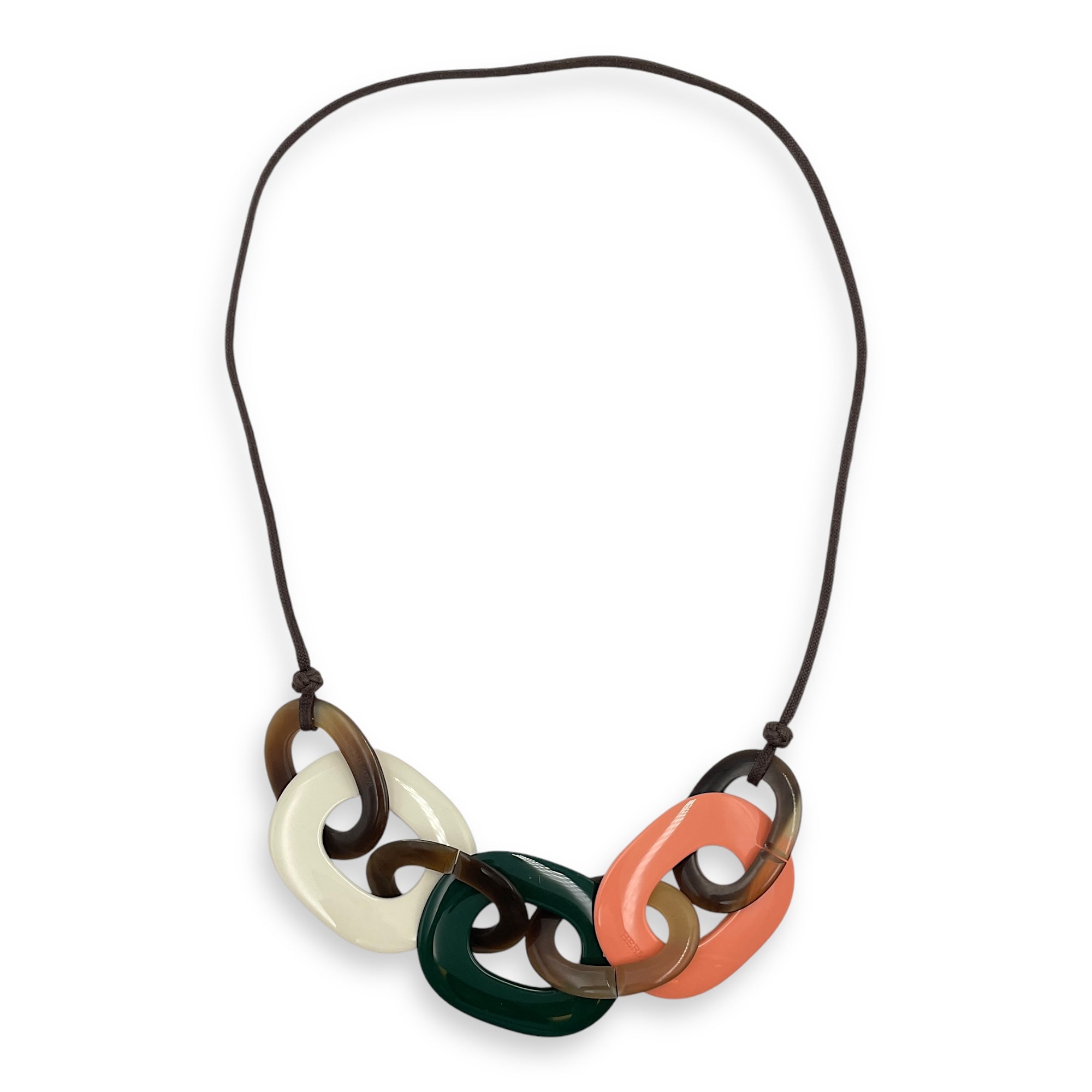 Karamba Necklace, Horn/Lacquer hardware