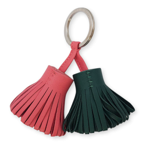 Uno Dos Carmen Rose Azalee/Malachite Bag Accessory, Palladium hardware