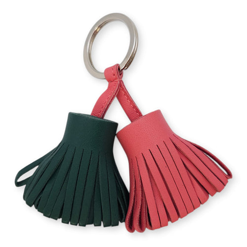 Uno Dos Carmen Rose Azalee/Malachite Bag Accessory, Palladium hardware