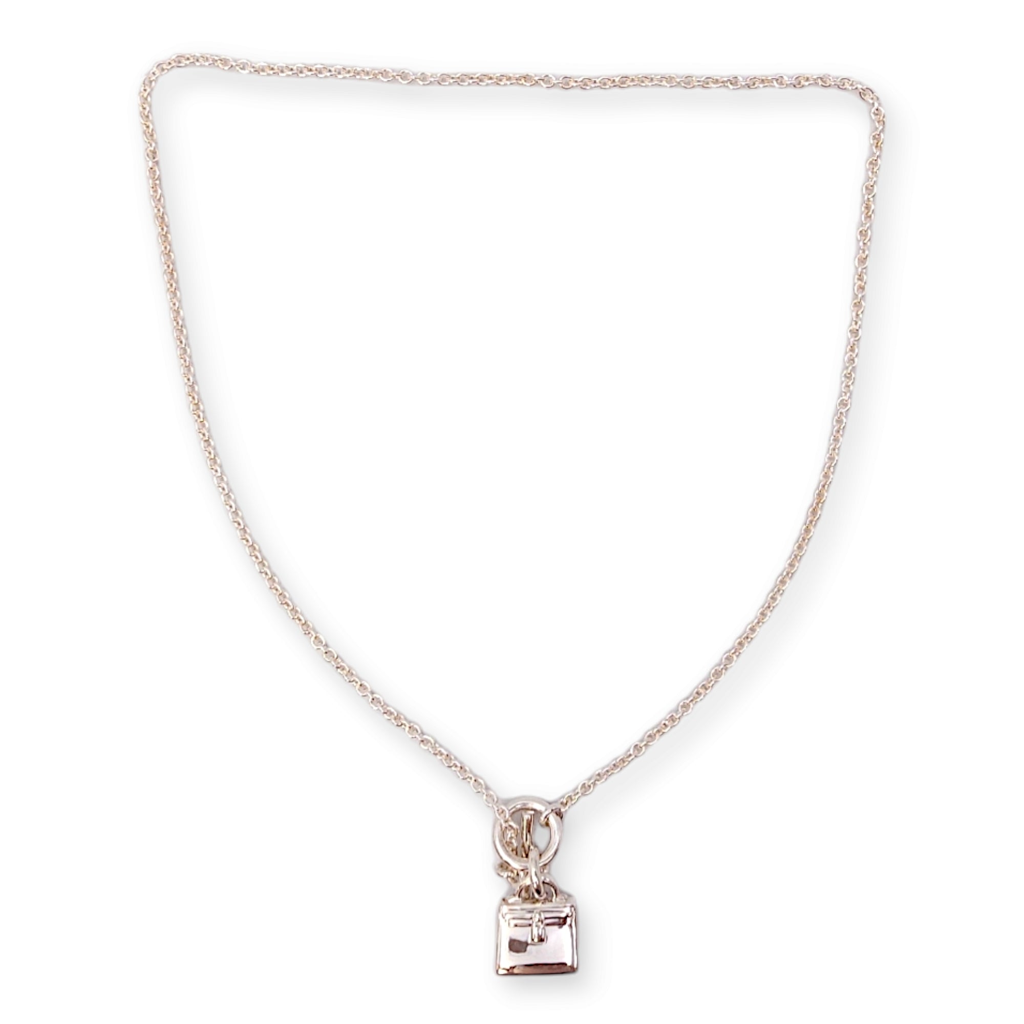 Kelly Amulette Pendant Necklace in Silver