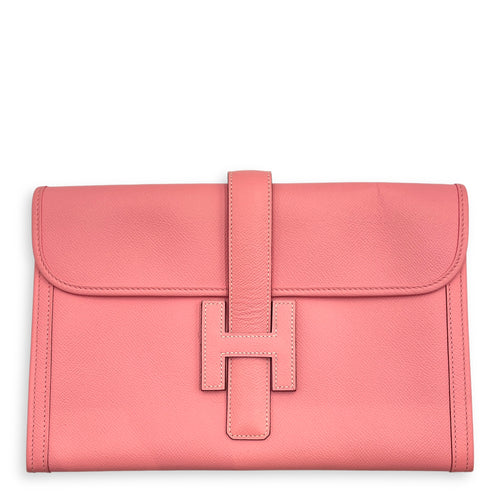 Jige GM Rose Confetti Clutch in Epsom