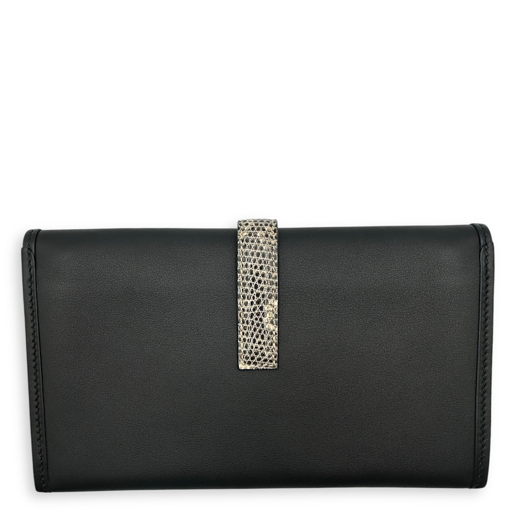 Jige Duo Touch Black Clutch in Swift