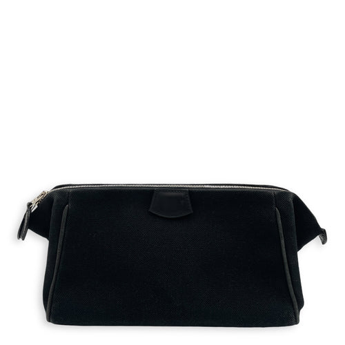 Paris Bombay PM Nero Pouch in Toile, Palladium hardware