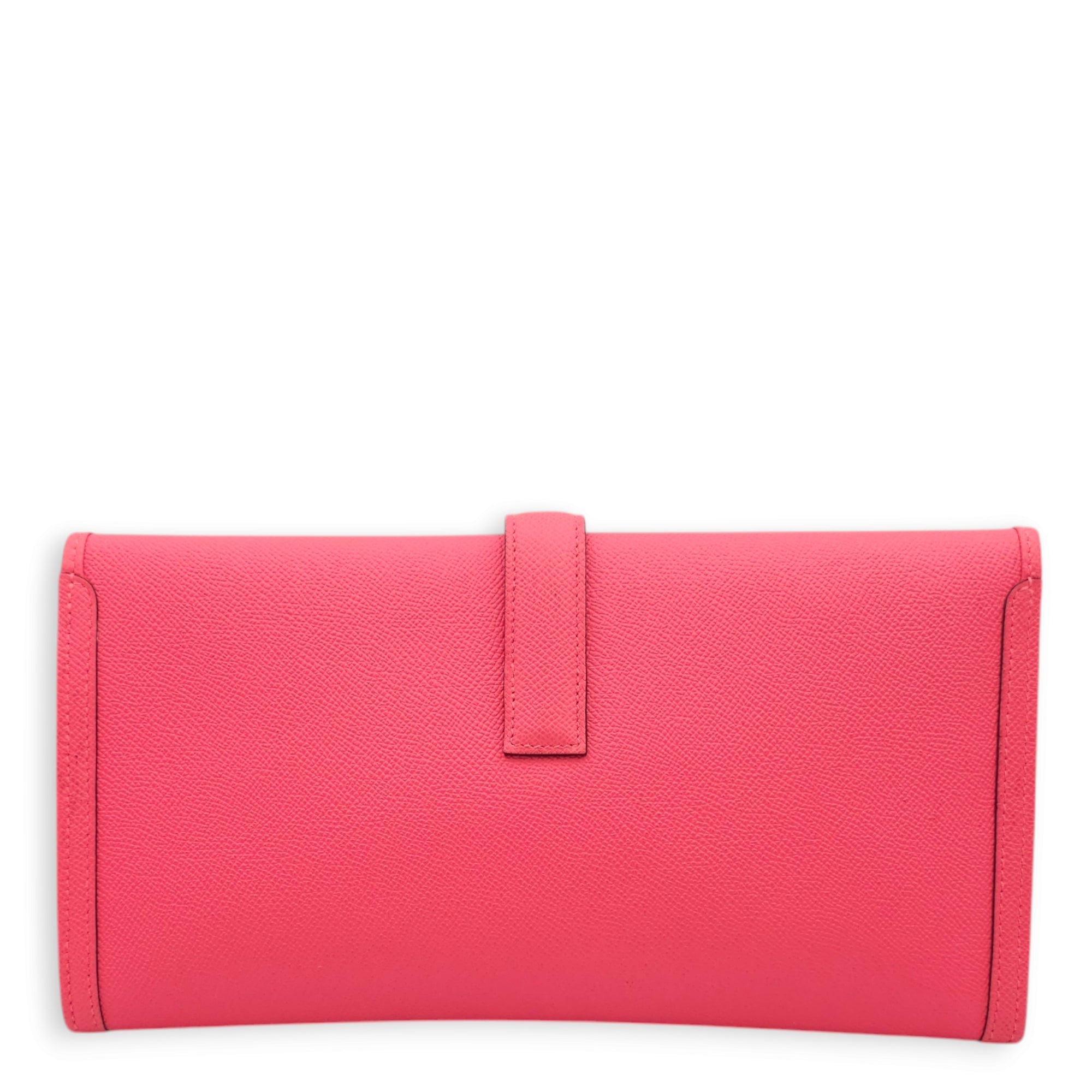 Jige Elan Rose Azalee Pouch in Epsom