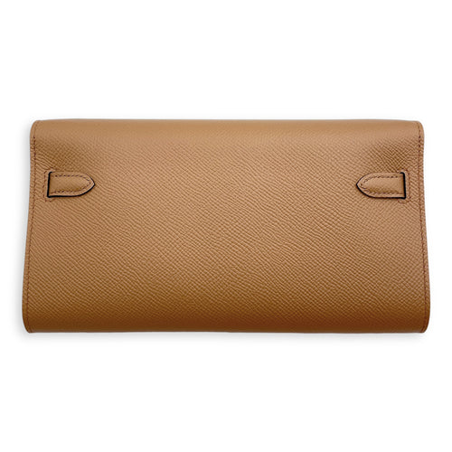 Kelly To Go Wallet Chai Mauve Sylvestre Wallet in Epsom, Gold hardware