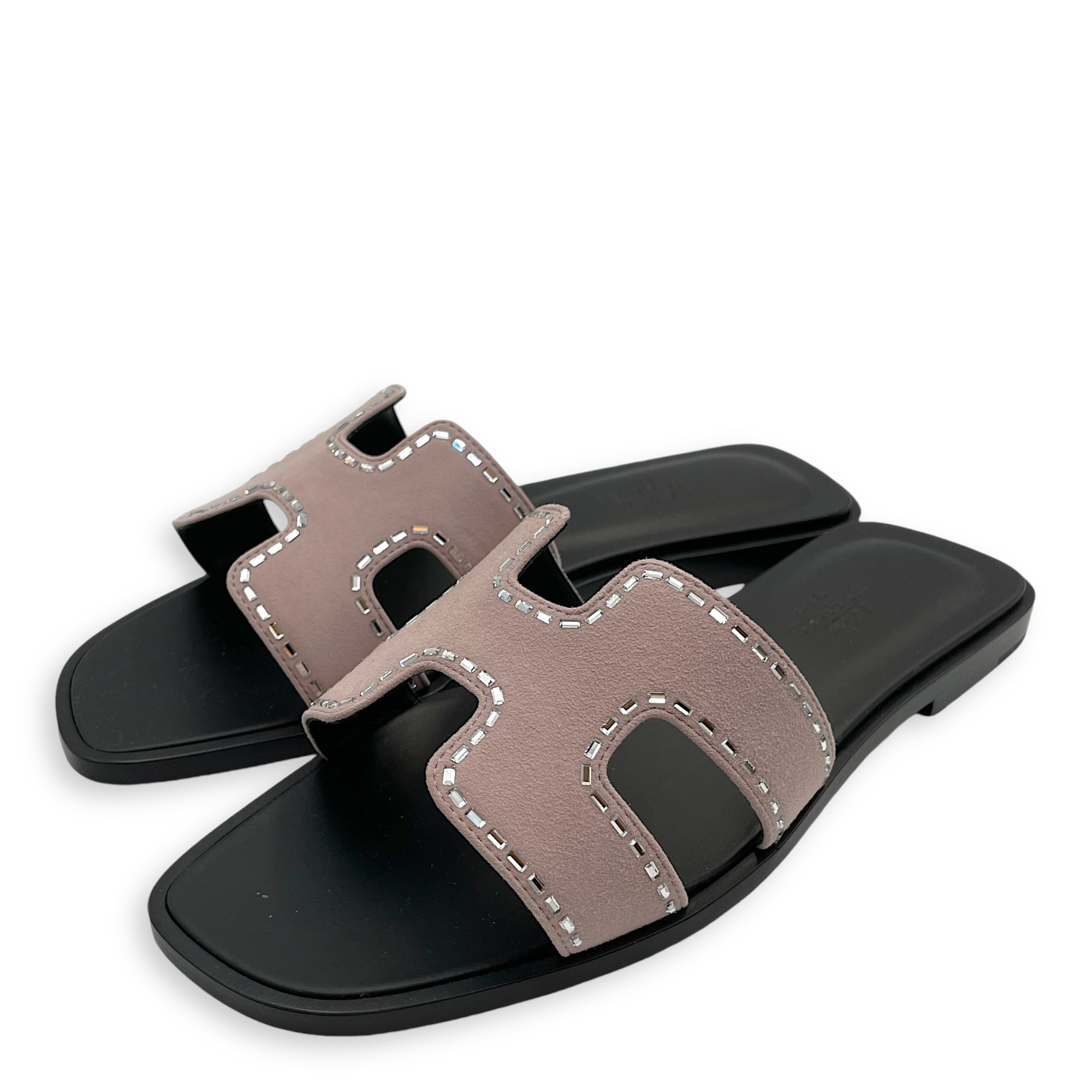 Oran 35 Rosde Porcelaine Sandals in Velours