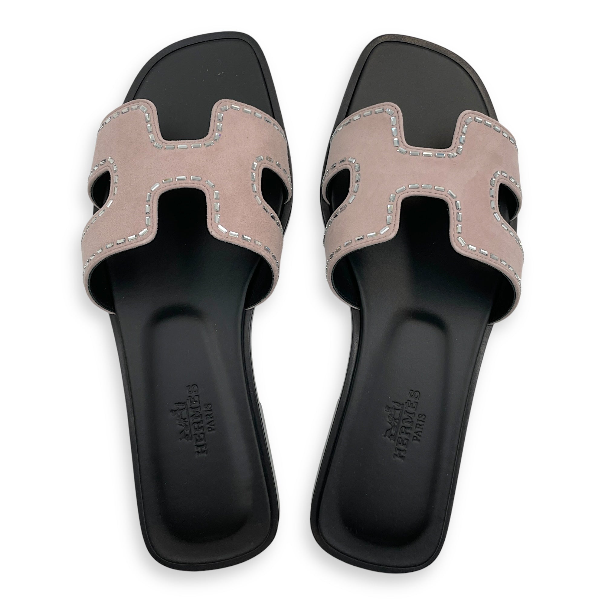 Oran 35 Rosde Porcelaine Sandals in Velours