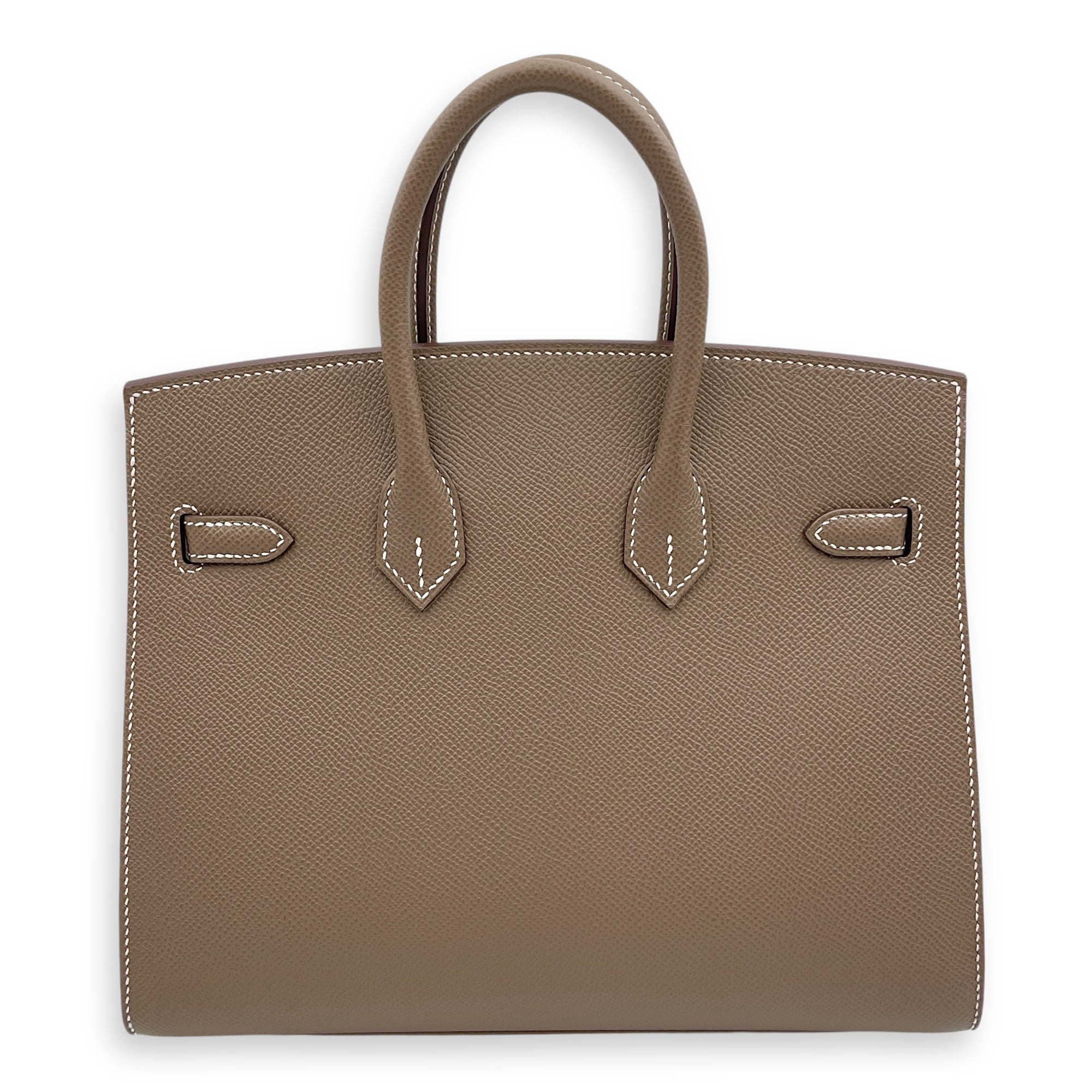 Sellier Birkin 25 Etoupe in Epsom, Gold hardware