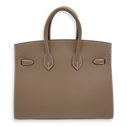 Sellier Birkin 25 Etoupe in Epsom, Gold hardware