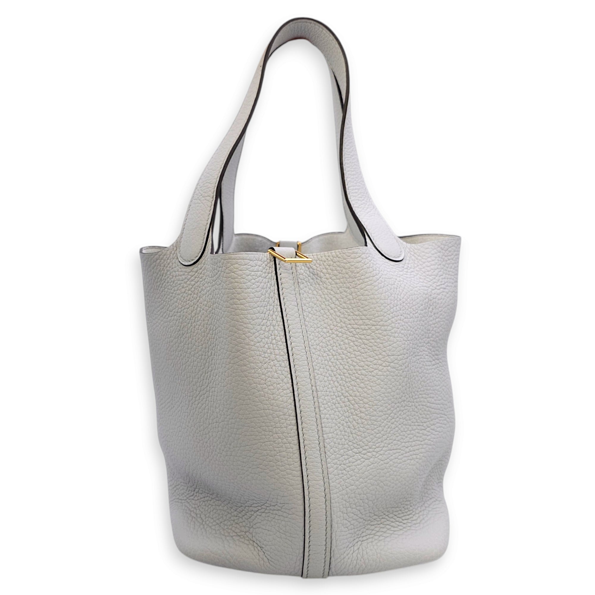 Picotin 22 Blue Pale in Clemence Gold hardware CL2404-385 2
