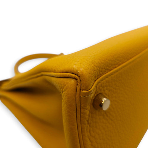 Kelly 28 Jaune Ambre in Togo Gold hardware CL2411-7805 10