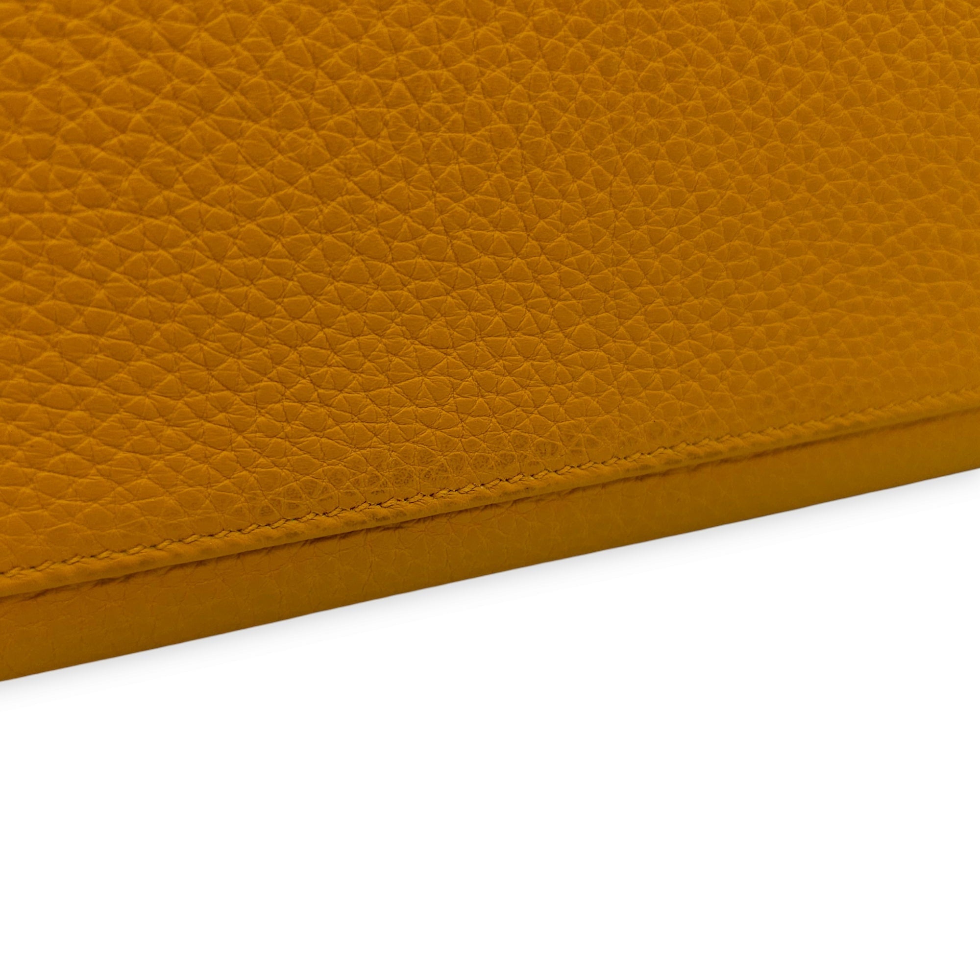 Kelly 28 Jaune Ambre in Togo Gold hardware CL2411-7805 11