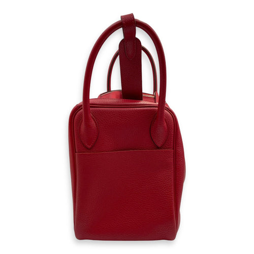 Lindy 30 Rouge Casaque in Clemence Palladium hardware CL2407-3537 3