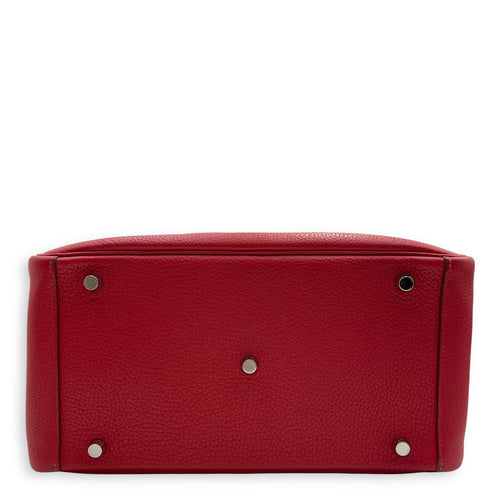 Lindy 30 Rouge Casaque in Clemence, Palladium hardware