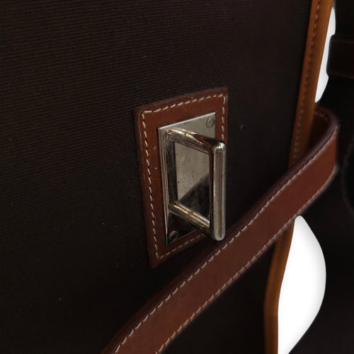 Buenaventura GM Chocolate in Toile/Vache, Palladium hardware