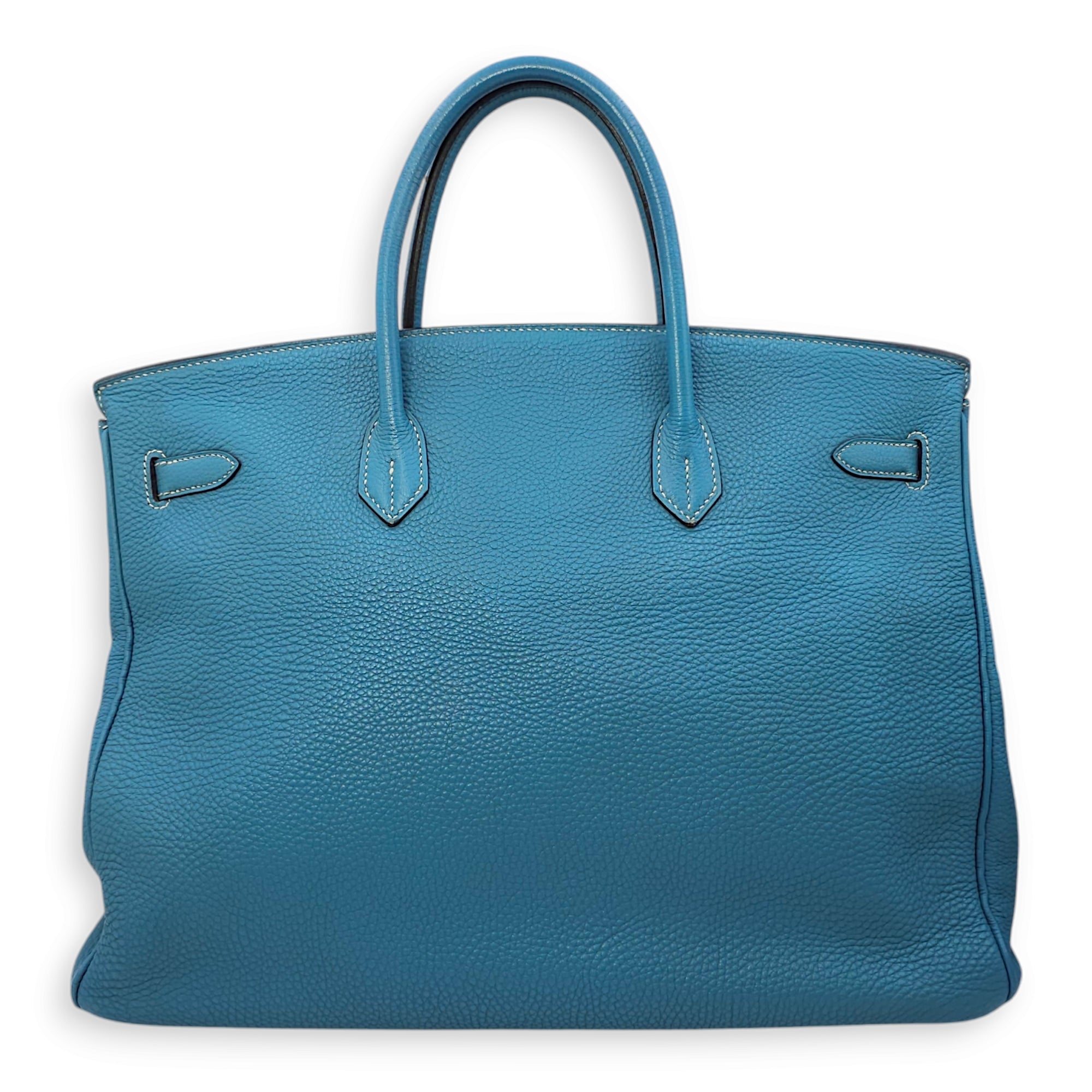 Birkin 40 Blue Jean in Togo, Palladium hardware