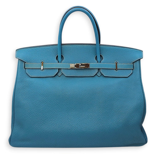 Birkin 40 Blue Jean in Togo, Palladium hardware