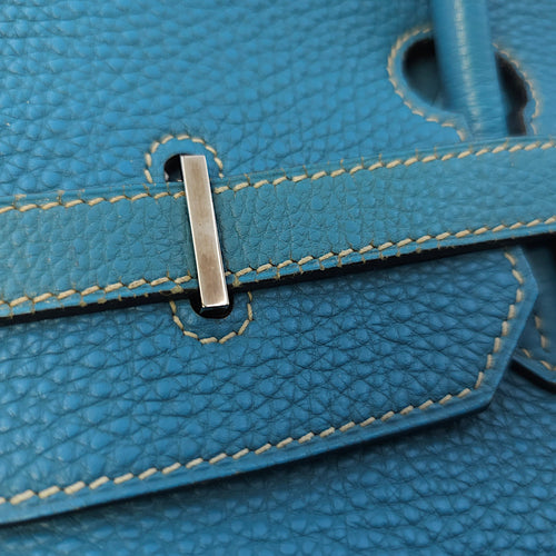 Birkin 40 Blue Jean in Togo, Palladium hardware