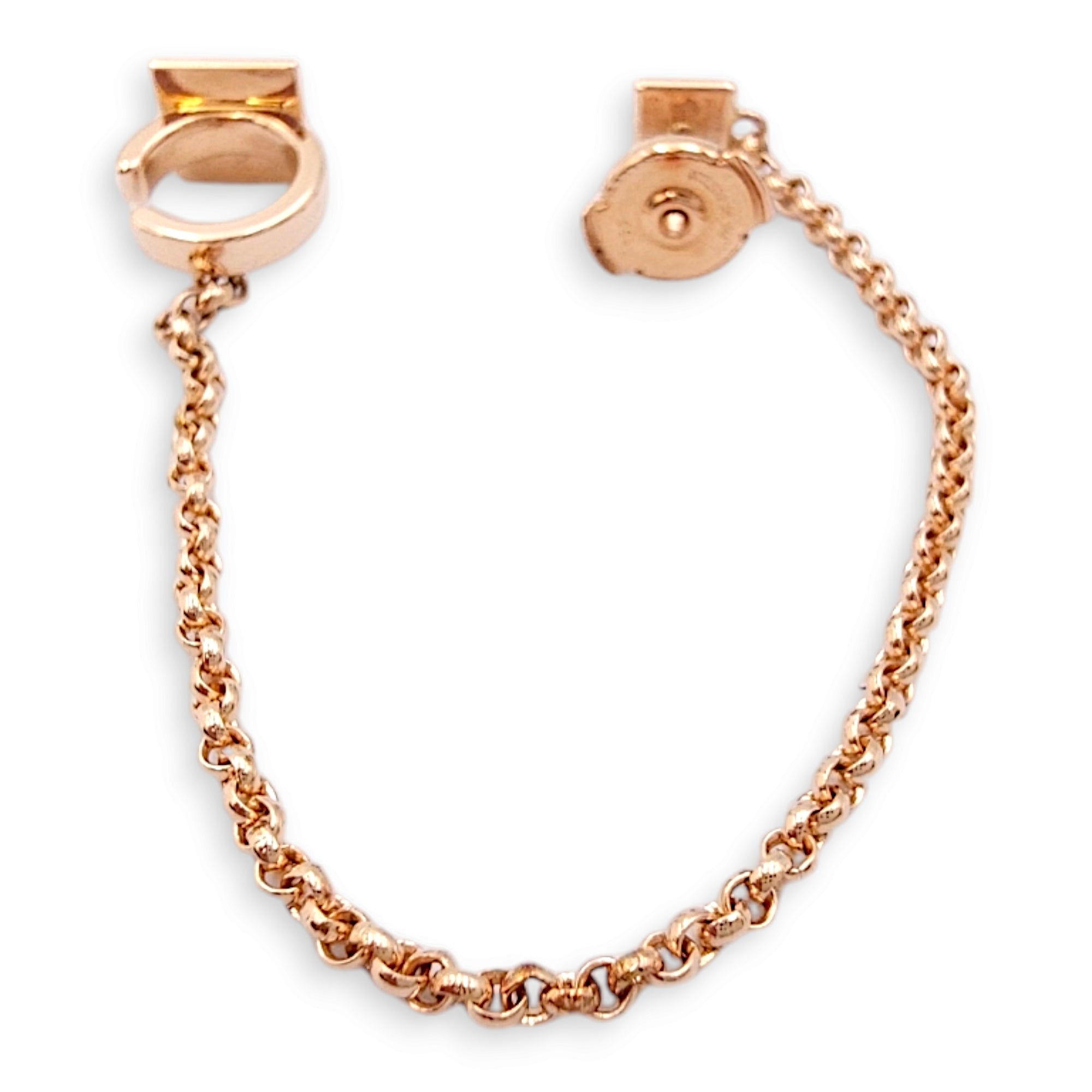Montante Clou D'H Droite  Earrings in 18K Rose Gold