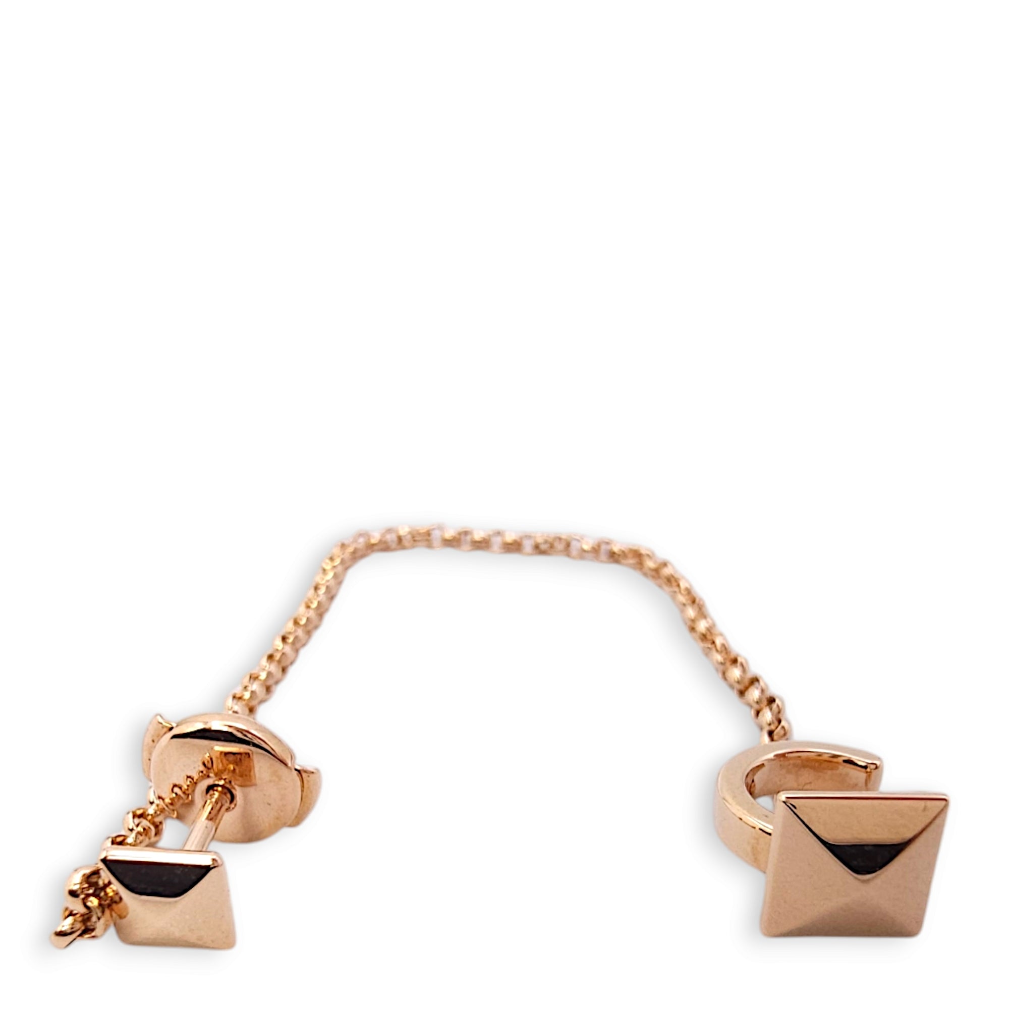 Montante Clou D'H Droite Earrings in 18K Rose Gold