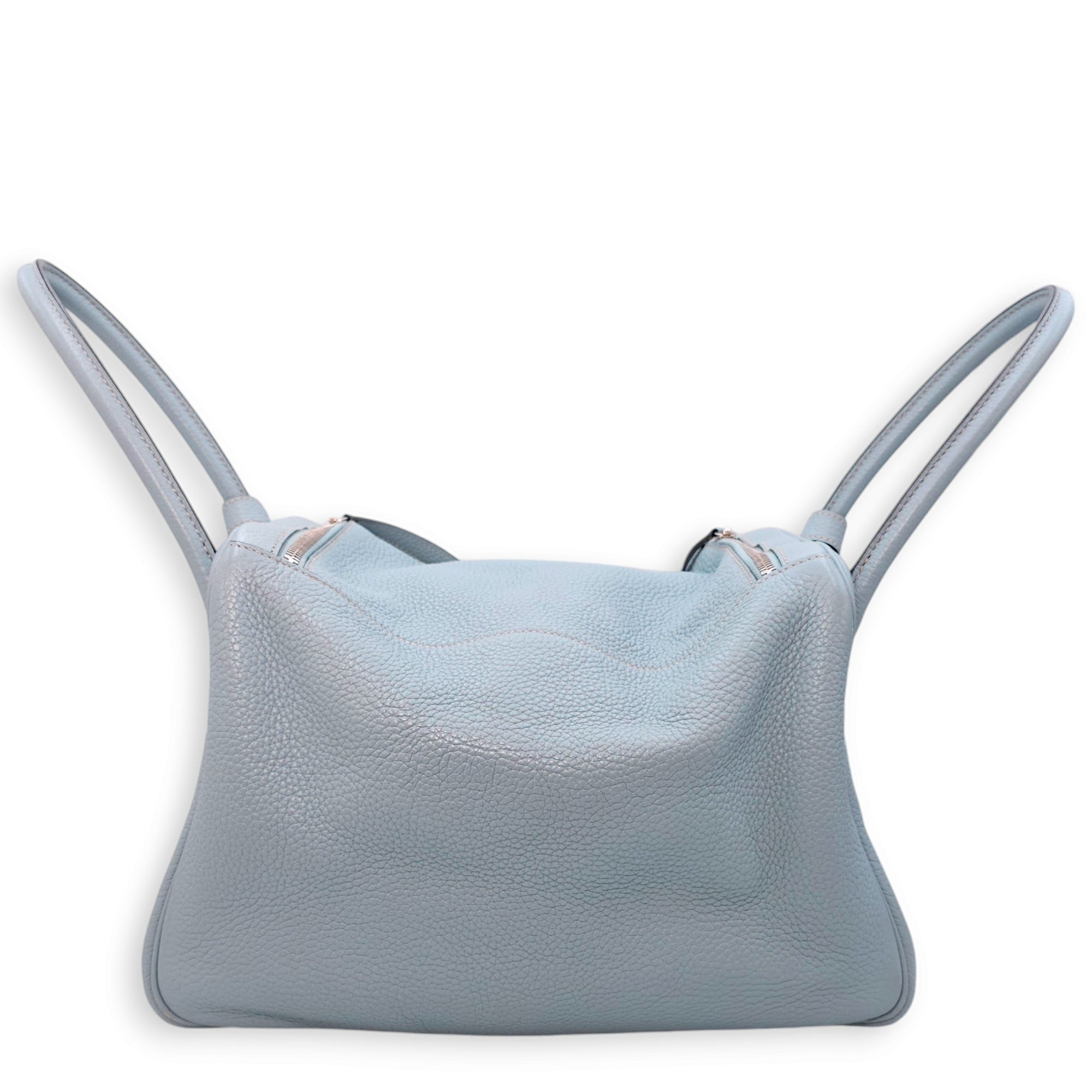 Lindy 34 Blue Lin in Clemence Palladium hardware CL2410-6146 2