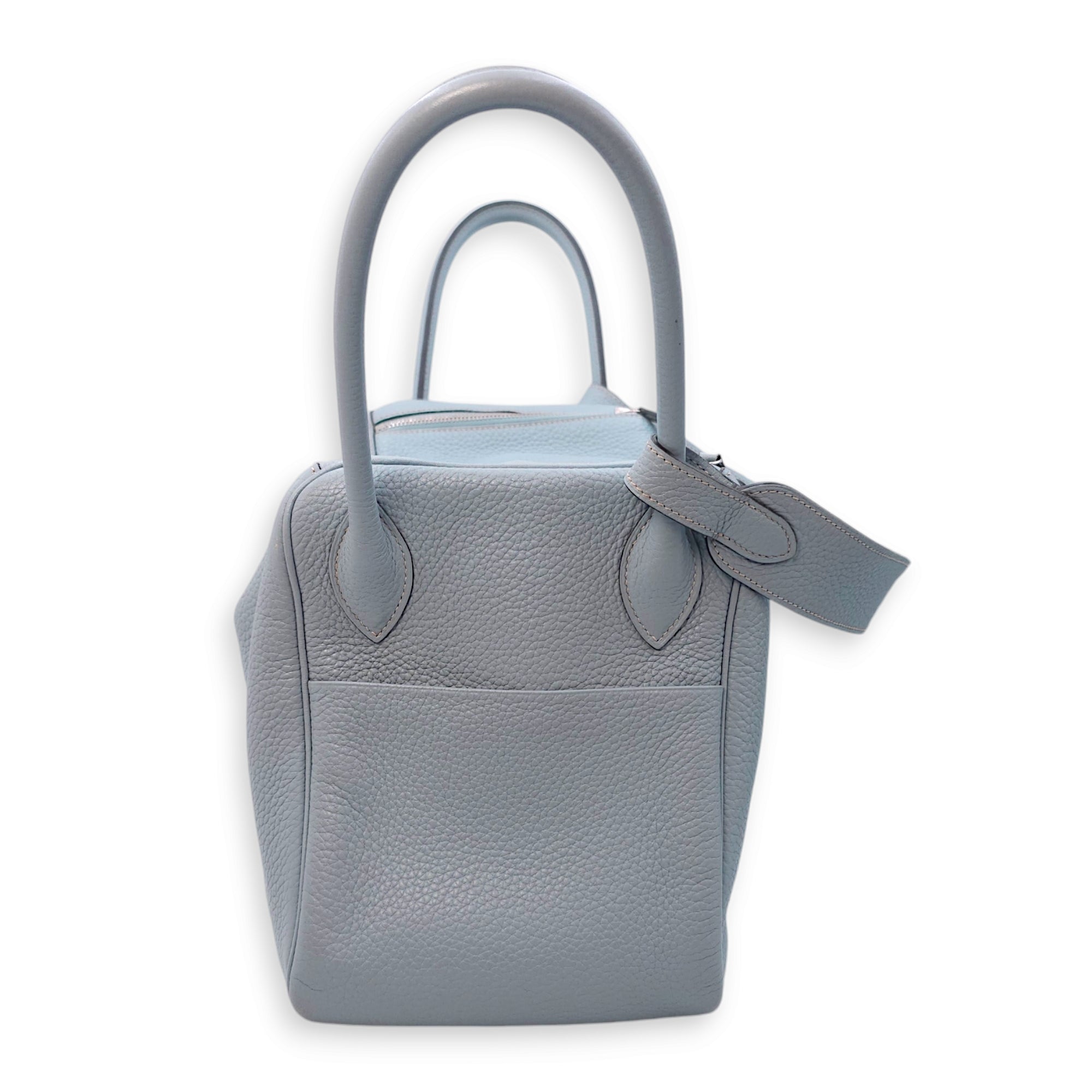 Lindy 34 Blue Lin in Clemence Palladium hardware CL2410-6146 3
