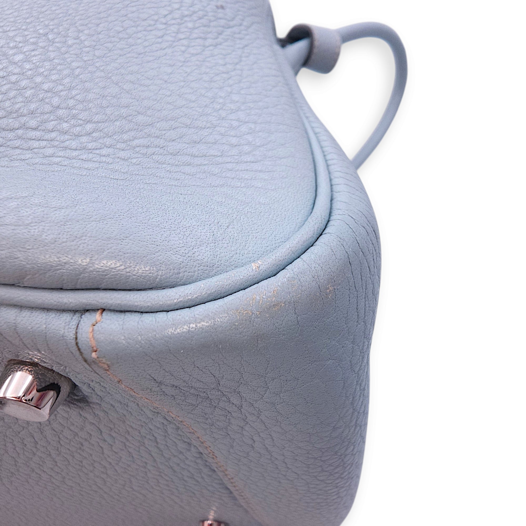 Lindy 34 Blue Lin in Clemence Palladium hardware CL2410-6146 6