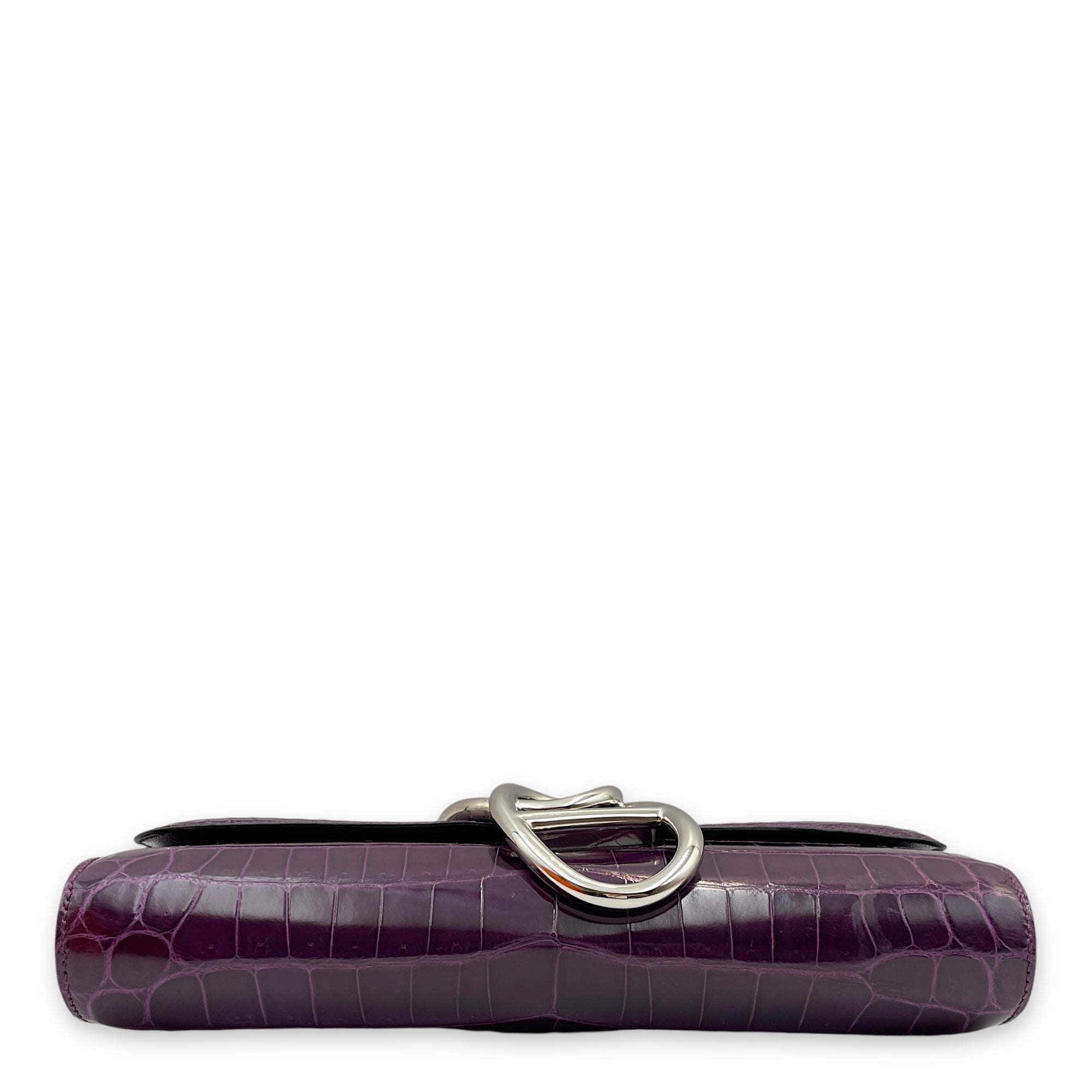 Egee Clutch Cassis in Shiny Niloticus, Palladium hardware