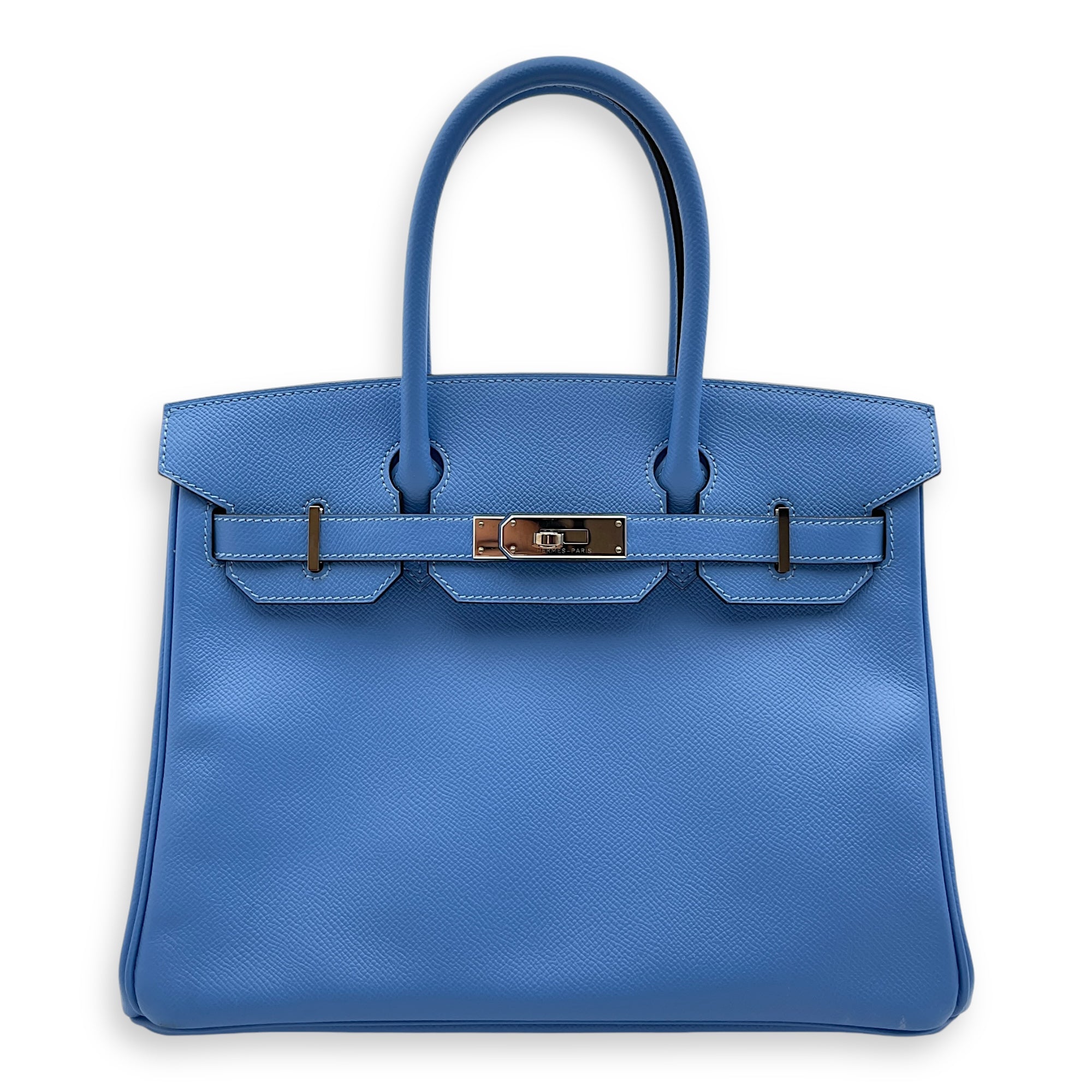 Birkin 30 Blue Paradise in Epsom, Palladium hardware