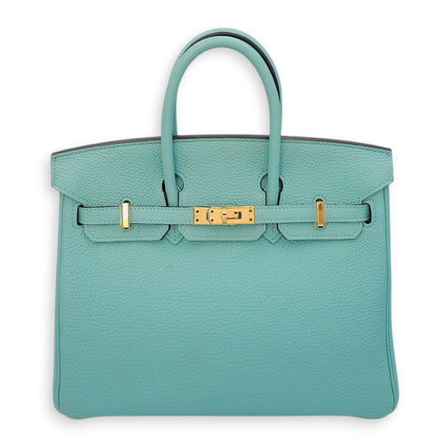 Birkin 25 Blue in Togo, Gold hardware