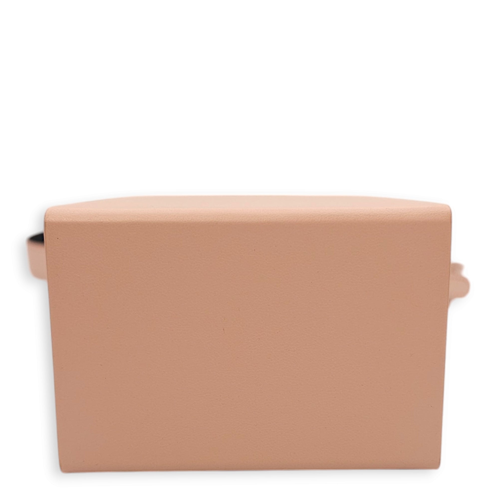 Roma Vertical Box Pink Crossbody Bag in Calfskin, Gold hardware