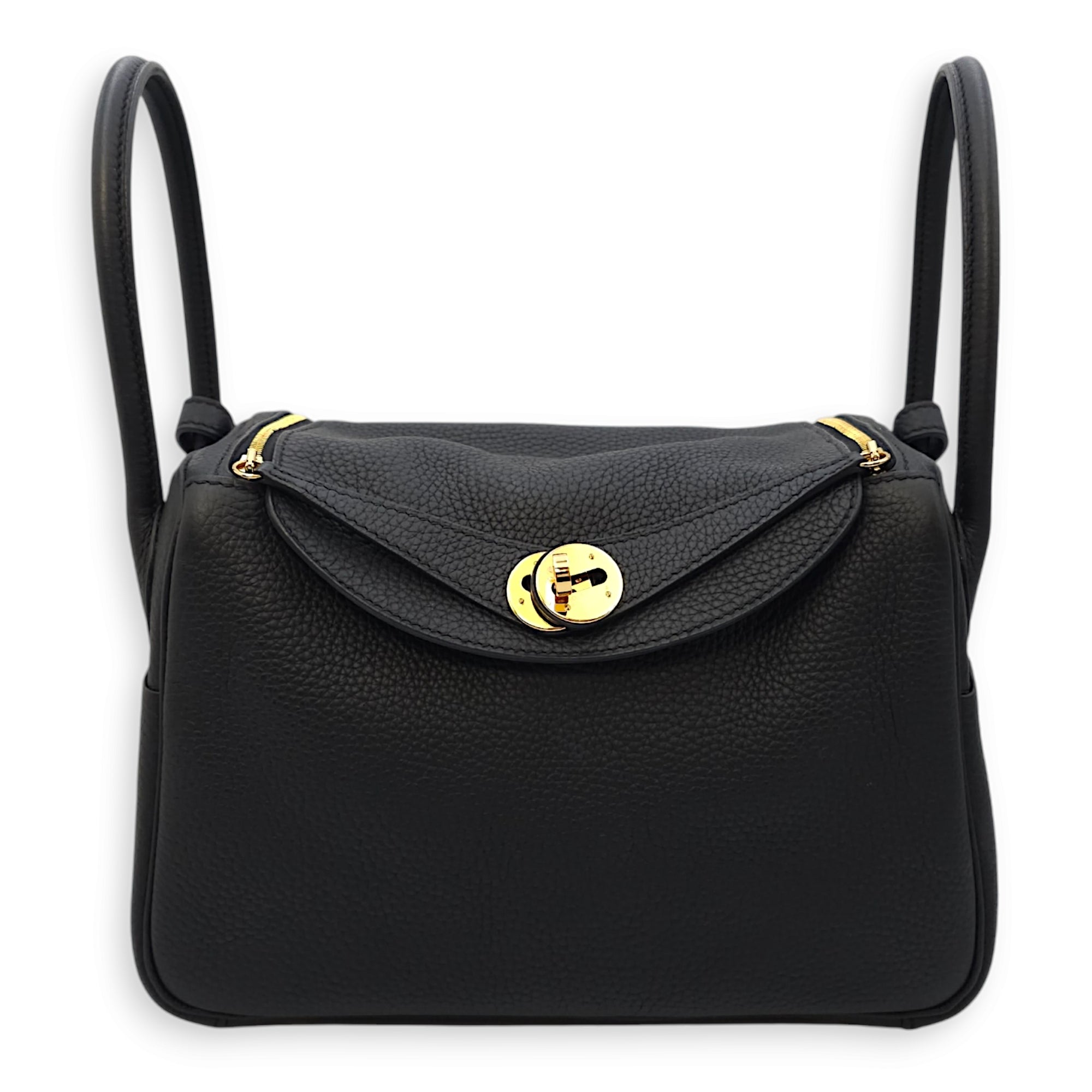 Lindy 26 Black in Clemence, Gold hardware