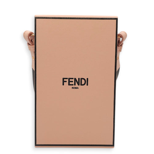 Roma Vertical Box Pink Crossbody Bag in Calfskin Gold hardware CL2412-8325 1