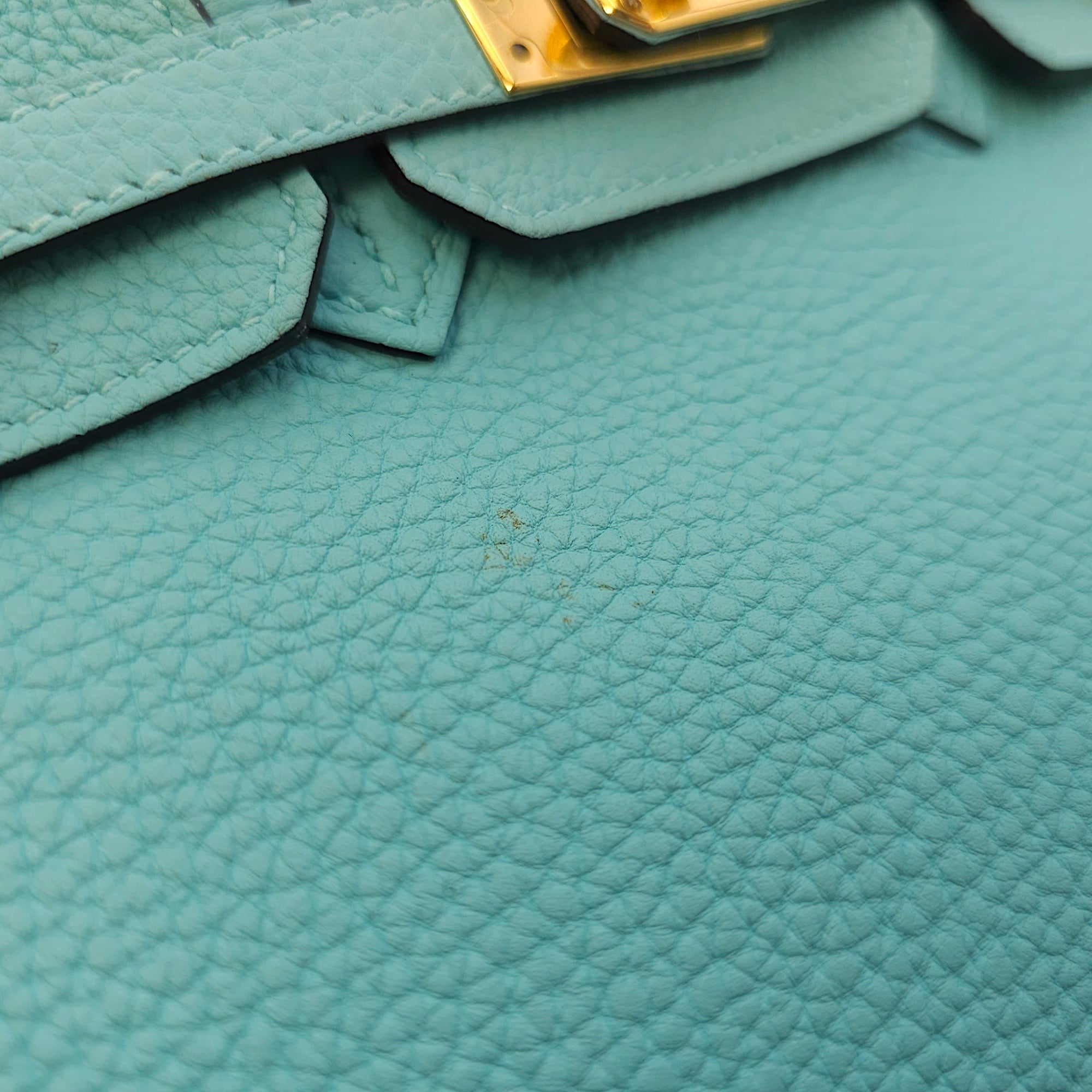 Birkin 25 Blue in Togo, Gold hardware