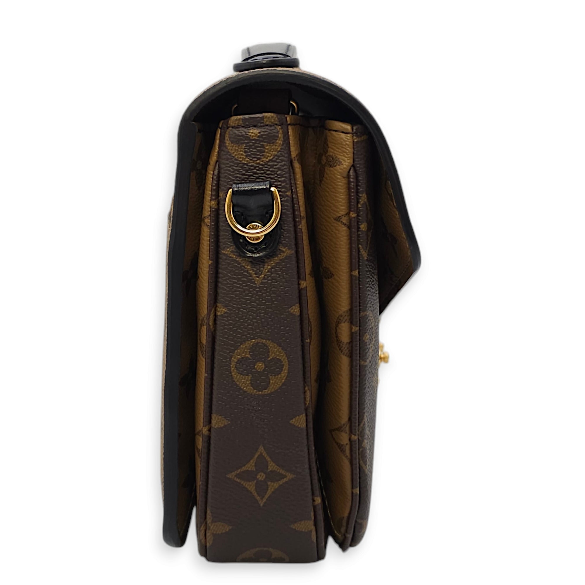 Pochette Métis Others Brown Crossbody Bag in Canvas, Gold hardware