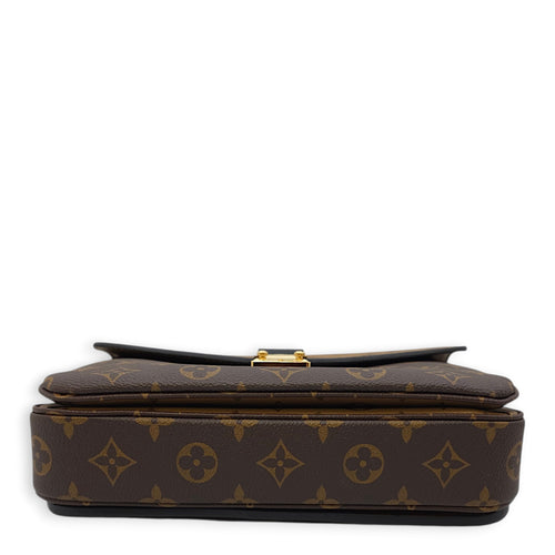 Pochette Métis Others Brown Crossbody Bag in Canvas, Gold hardware