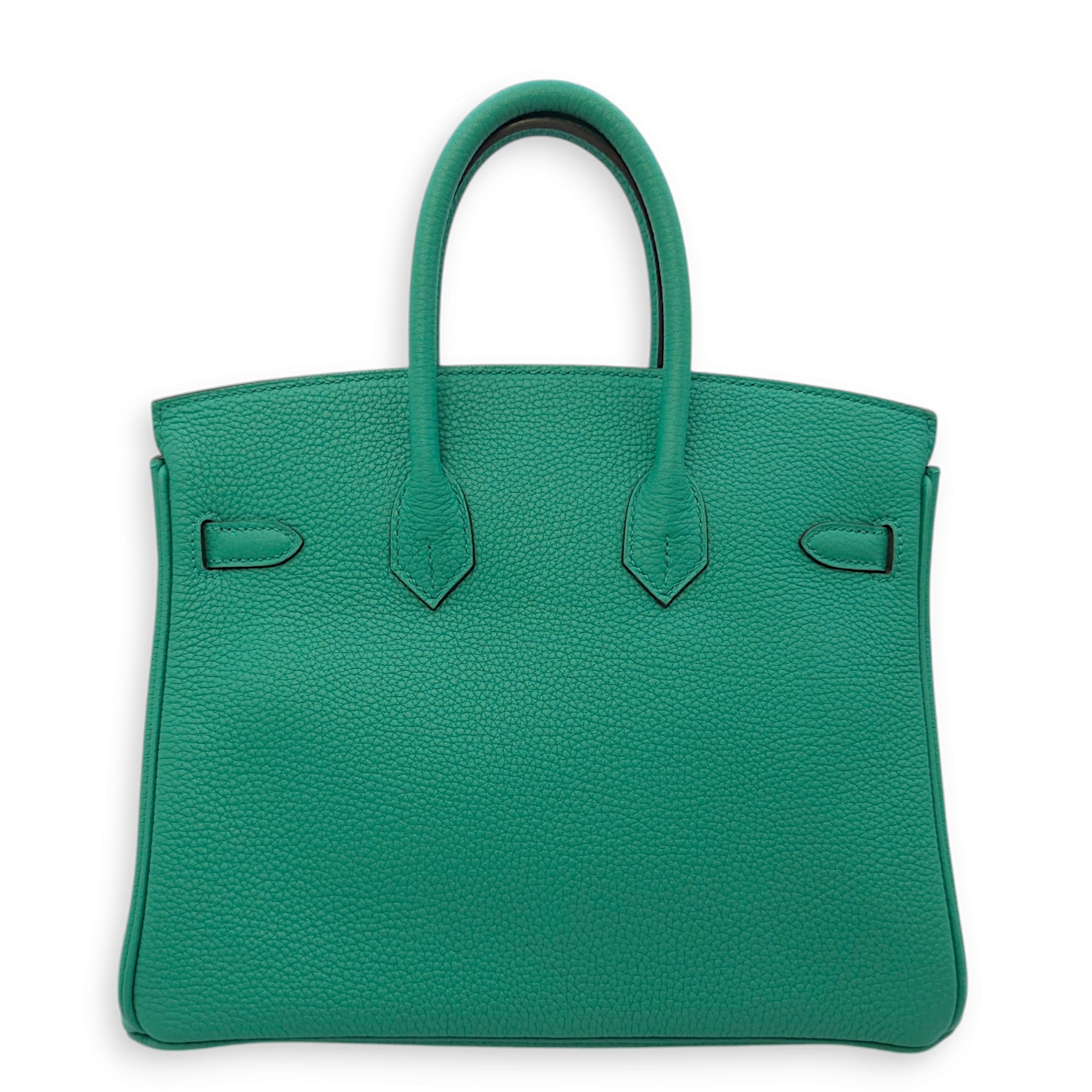 Birkin 25 Green in Togo, Palladium hardware