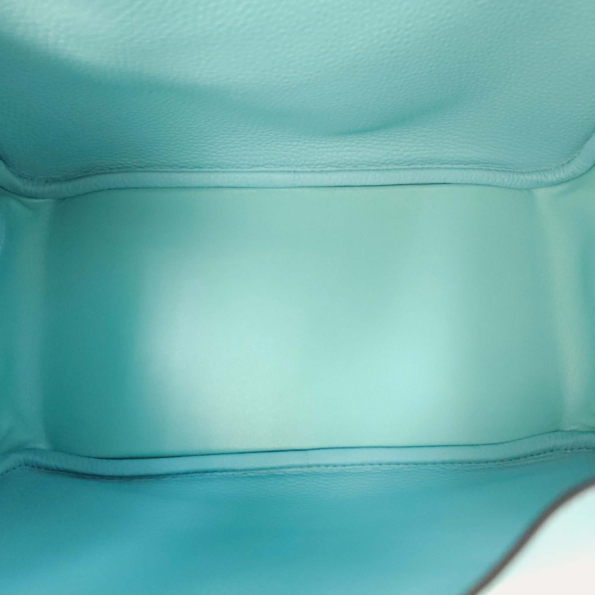 Lindy 30 Blue Atoll in Clemence Palladium hardware