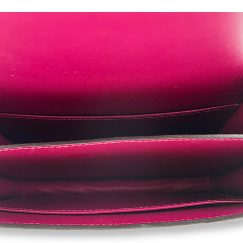 Constance 18 Rose Pourpre in Shiny Alligator Palladium hardware C107865 6