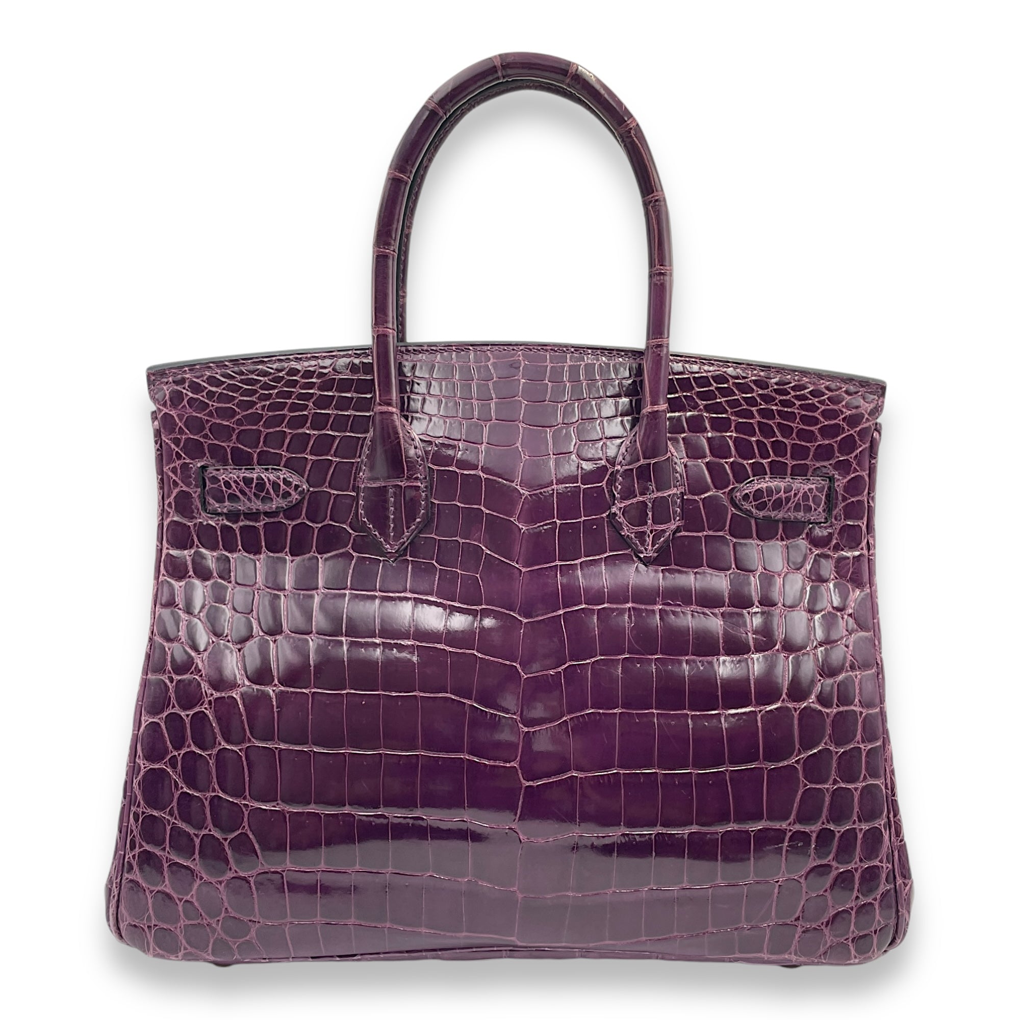 Birkin 30 Purple in Shiny Niloticus Gold hardware CL2412-8143 2