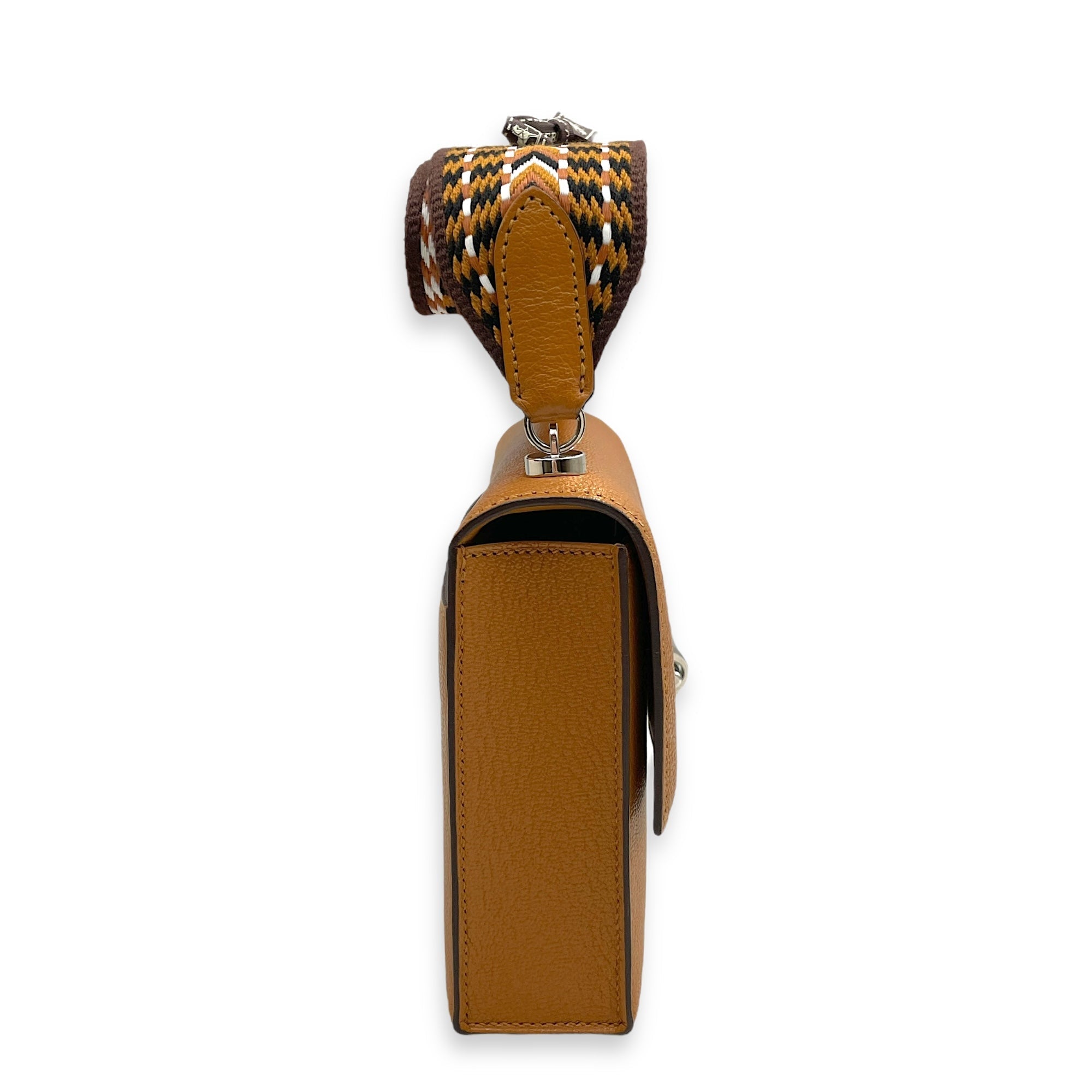 Verrou Mini Sesame in Chevre Mysore Palladium hardware CL2411-7542 3