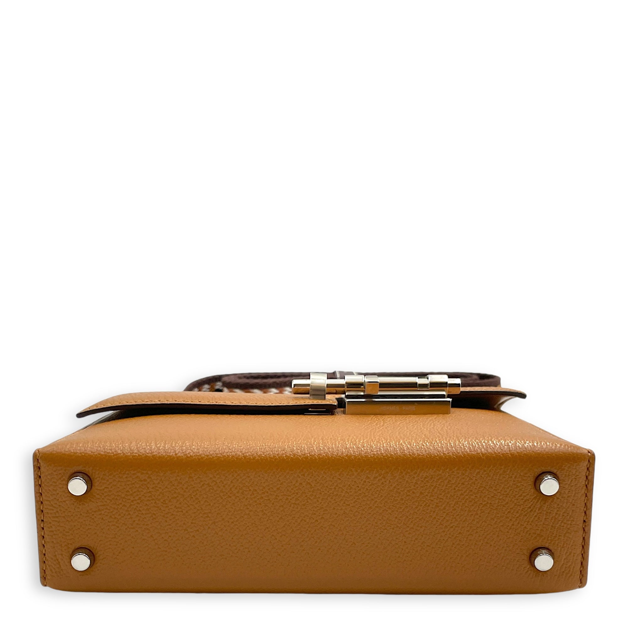 Verrou Mini Sesame in Chevre Mysore Palladium hardware CL2411-7542 5