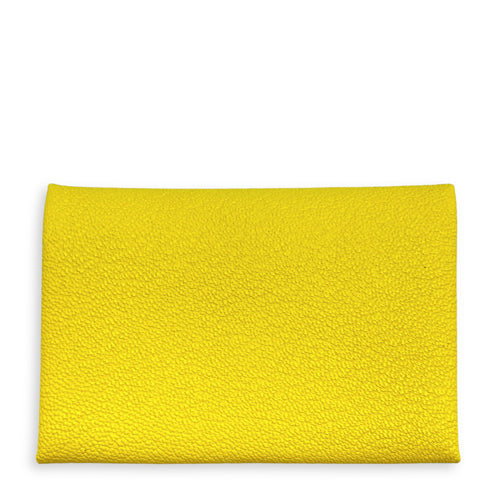 Calvi Duo Cardholder Jaune De Naples Card Holder in Chevre Mysore