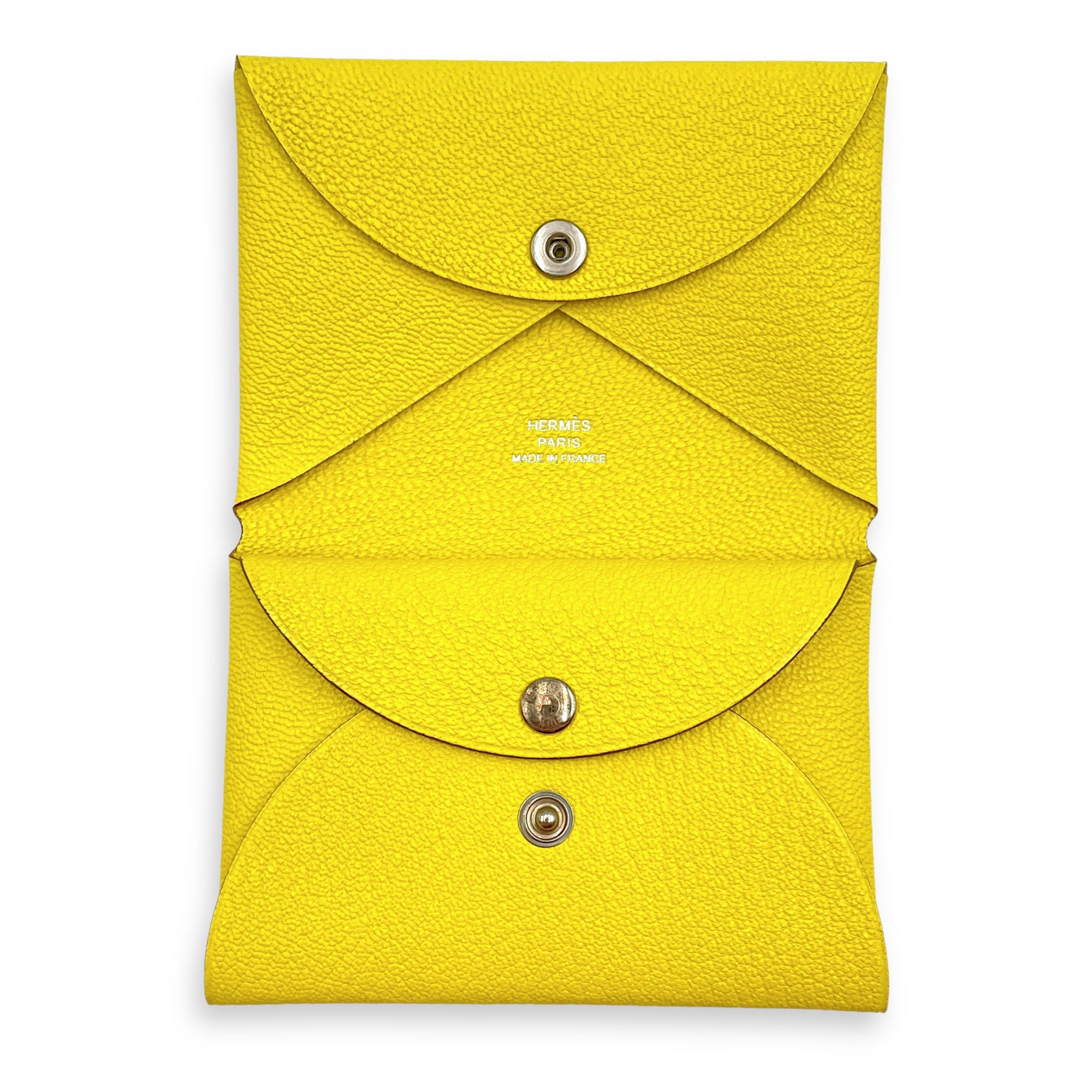 Calvi Duo Cardholder Jaune De Naples Card Holder in Chevre Mysore