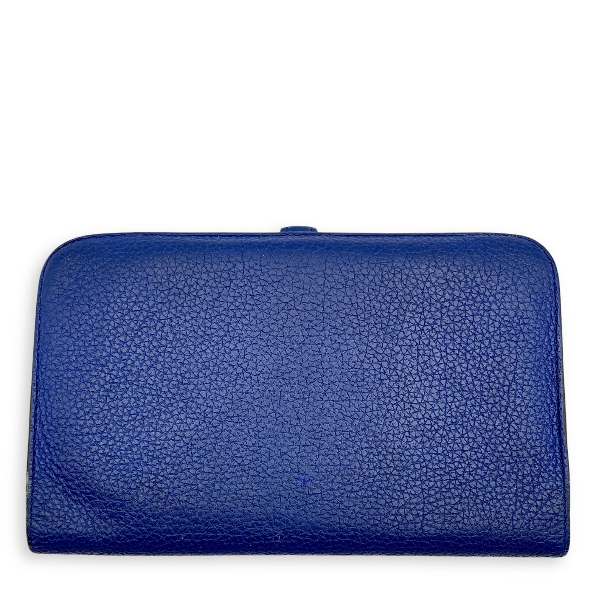 Dogon Duo Blue Electric  Wallet in Togo Palladium hardware
