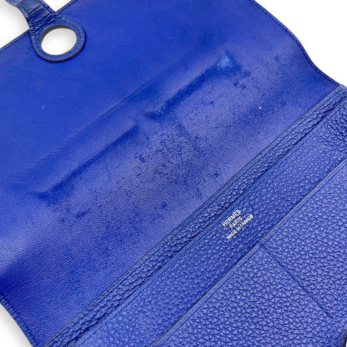 Dogon Duo Blue Electric  Wallet in Togo Palladium hardware