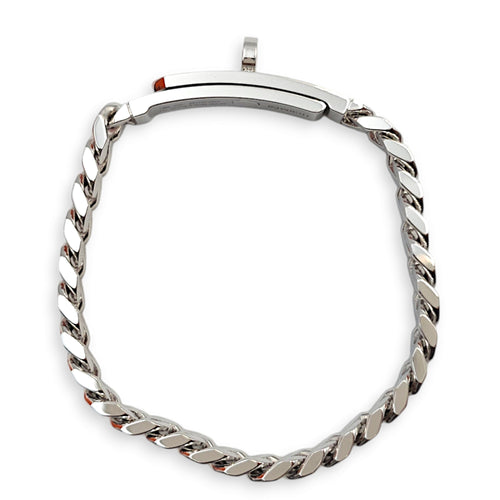 Kelly Gourmette SH Bracelet in 18K White Gold